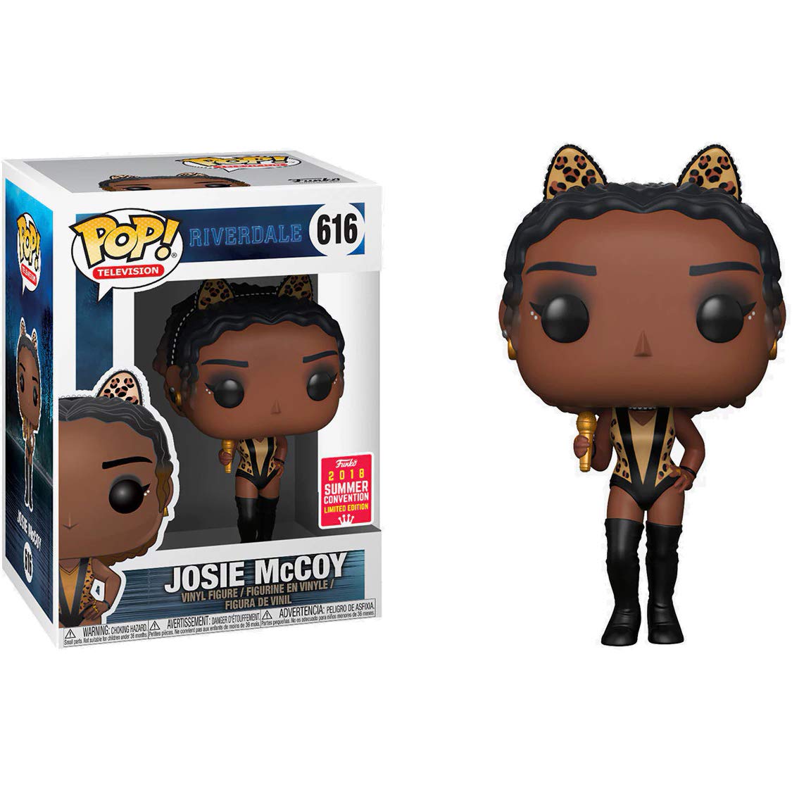 FunkoJosie McCoy (2018 Summer Con Exclusive): Riverdale x POP TV Vinyl Figure & 1 POP Compatible PET Plastic Graphical Protector Bundle [ 616 / 30323 - B]