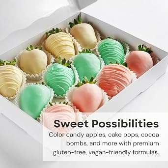 Chefmaster Aqua Blue Candy Color | True-Tone Shades | Oil-Based | Professional-Grade Dye | Chocolate, Strawberries, Cake Pops | Decorating | Easy-to-Use | Manufactured in the USA | 2 oz