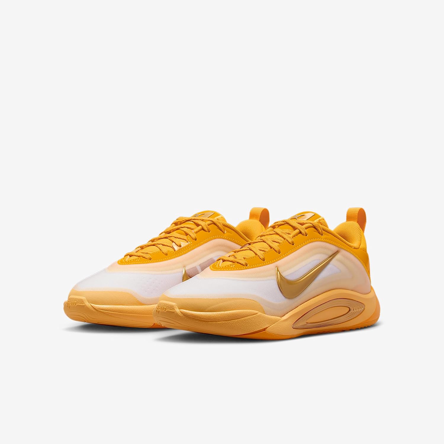 A'One A'ja Wilson Big Kids' Basketball Shoes (Topaz Gold/Soft Yellow/Alabaster/Metallic Gold)