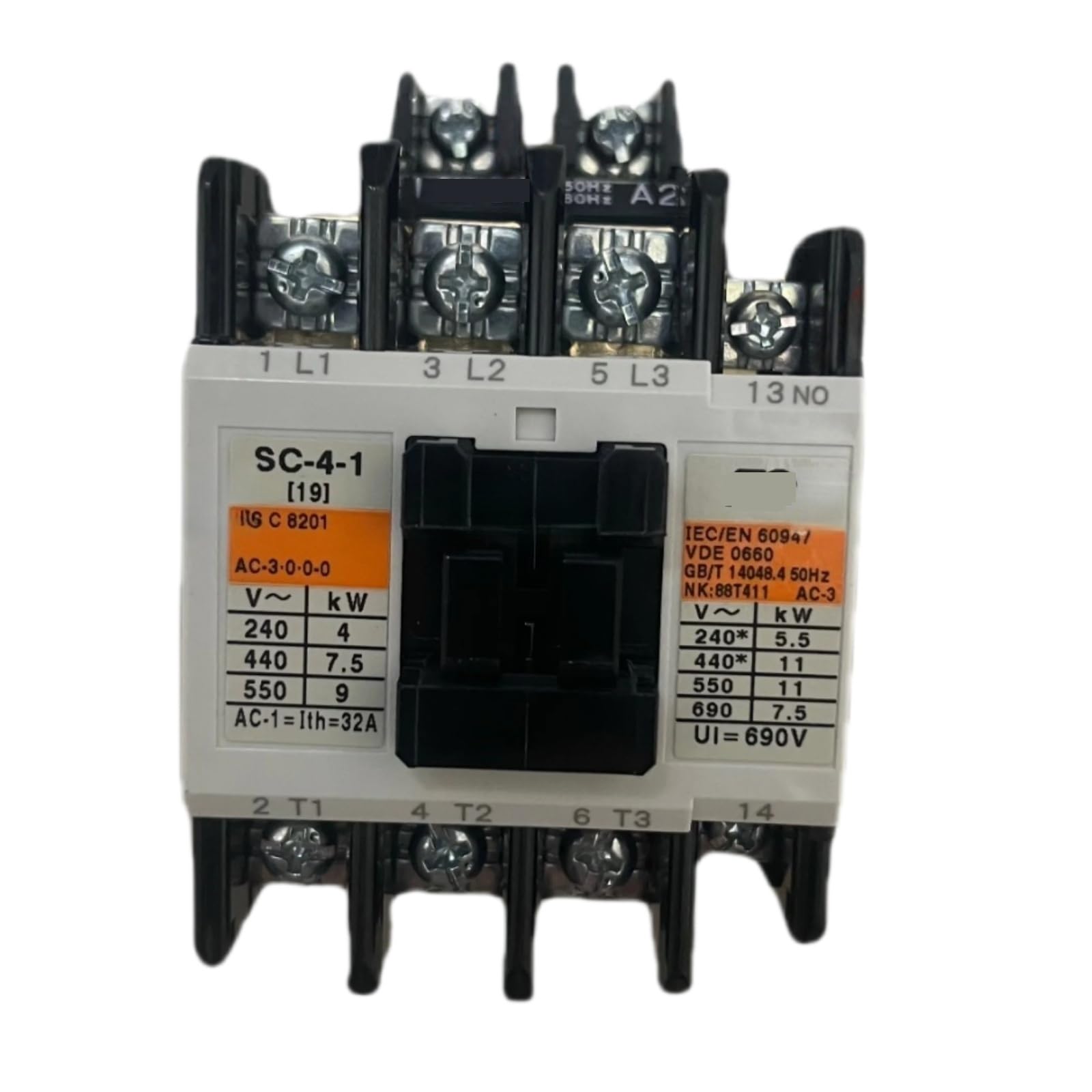 Contacteurs électromagnétiques SC-4-1 1A NO relais de commande alternatif AC24V pour tableau