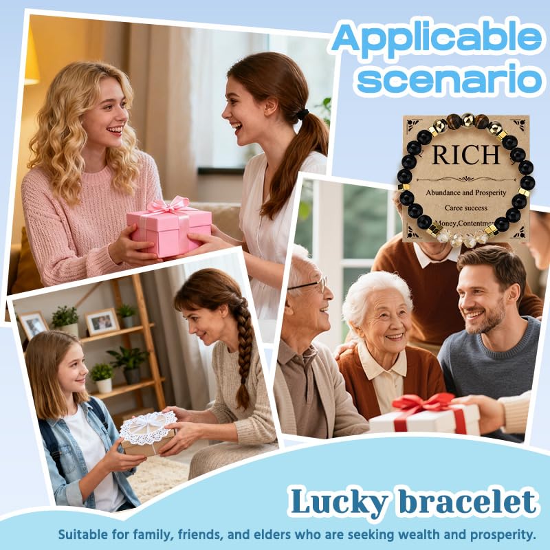 Pulsera Sisadodo Natural Stone Lucky Charm Unisex miniatura 5