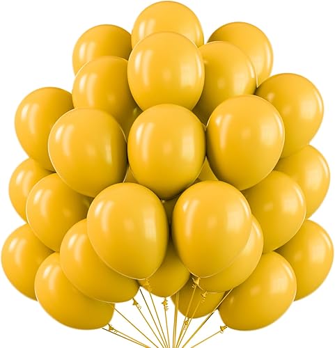 Miniatura 131 de PartyWoo Globos metálicos de oro rosa 4 piezas de 36 pulgadas, globos de látex cromo dorado champán para boda, baby shower, cumpleaños, aniversario,