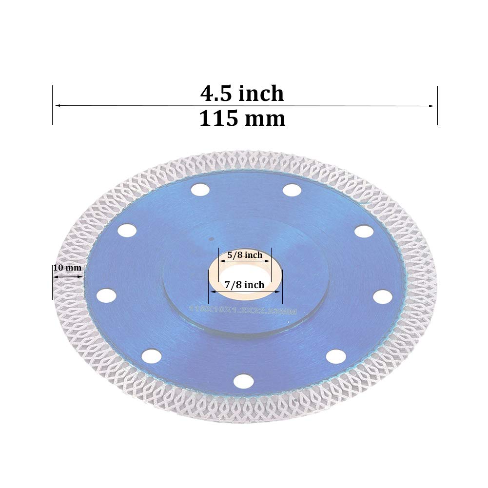 Meacase 3pcs 115mm(4.5″) Super Thin Diamond Cutting Disc for Cutting