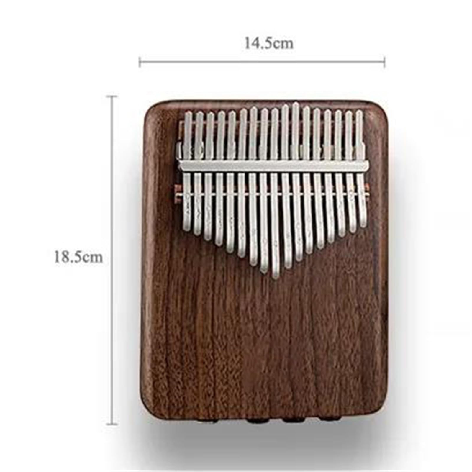 Kalimba Instrument 17-Ton-Kalimba-Walnuss-Lockenfiguren-Tastatur, Daumenklavier, 17-Tasten-Kalimba-Musikinstrumente Mit Zubehör