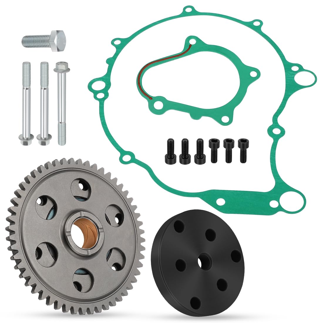Kit de embrague de arranque unidireccional, engranaje, rodamiento, junta y extractor de volante para Yama-ha Raptor 660 YFM660R 2004-2005