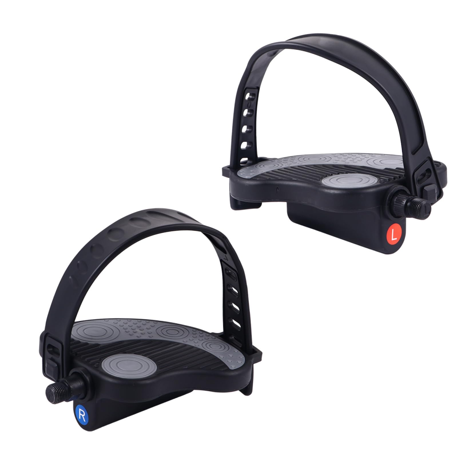 PRETYZOOM Pedales Prolongado Antideslizante con Bicicleta para Correa de Estática Aleatorio Estilo Cómodo y Hebilla Plástico Resistente en Ejercicio Uso Bicicletas de Carretera