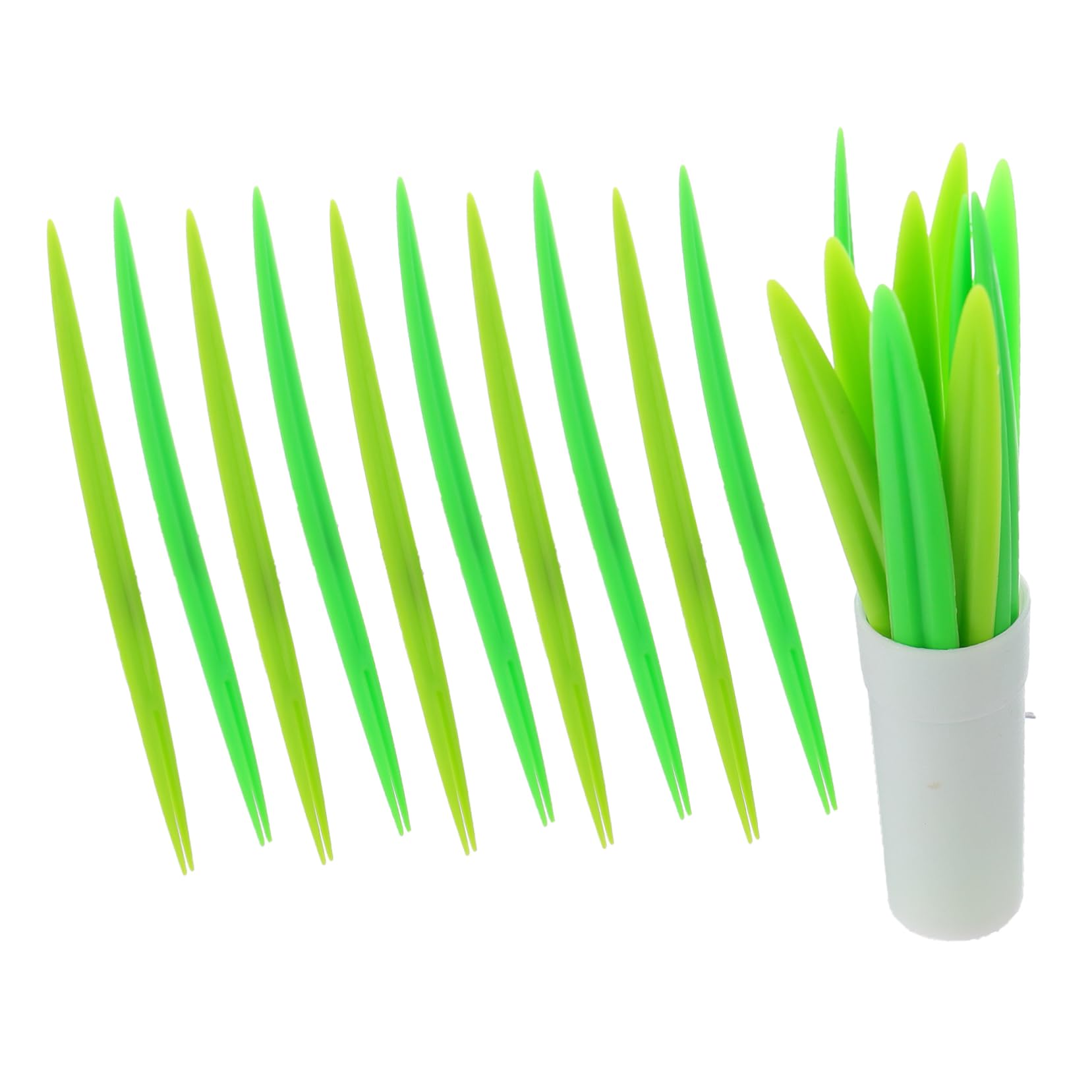 20 Pcs Fruit Fork Delicate Cocktail Pick Novel Cake Picks Fruit Picks Skewer Leaf Fruit Pick Food Pick for Home Leaf Cocktail Stick Bamboo Shaped Skewer