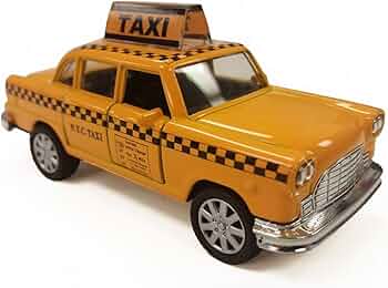 Amazon | NYC Taxi in Yellow Cab with Pullback Action, Die Cast New Amazon | NYC Taxi in Yellow Cab with Pullback Action, Die Cast New
