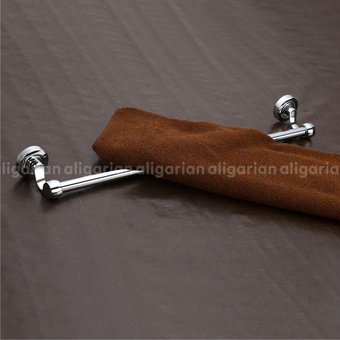Stainless Steel Wall Mounted Towel Rods - Set of 2 -3