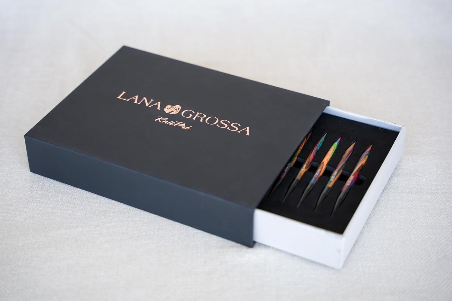 Lana Grossa Vario Stricknadel-Set Design-Holz multicolor