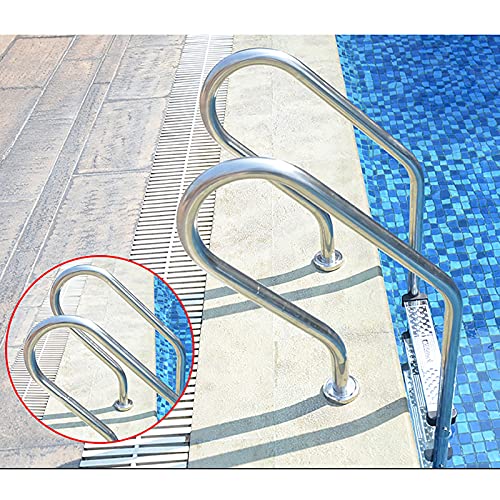 Escalera para piscina con pasamanos en acero inoxidable 304 miniatura 2