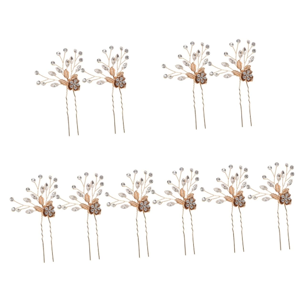Didiseaon 10 Piezas Tocado De Novia Horquilla De Plata Conjunto De 2 Horquillas De Pelo De Boda Pasador De Pelo Para Mujeres Accesorios Para El Cabello Decoraciones Para El Cabello Para