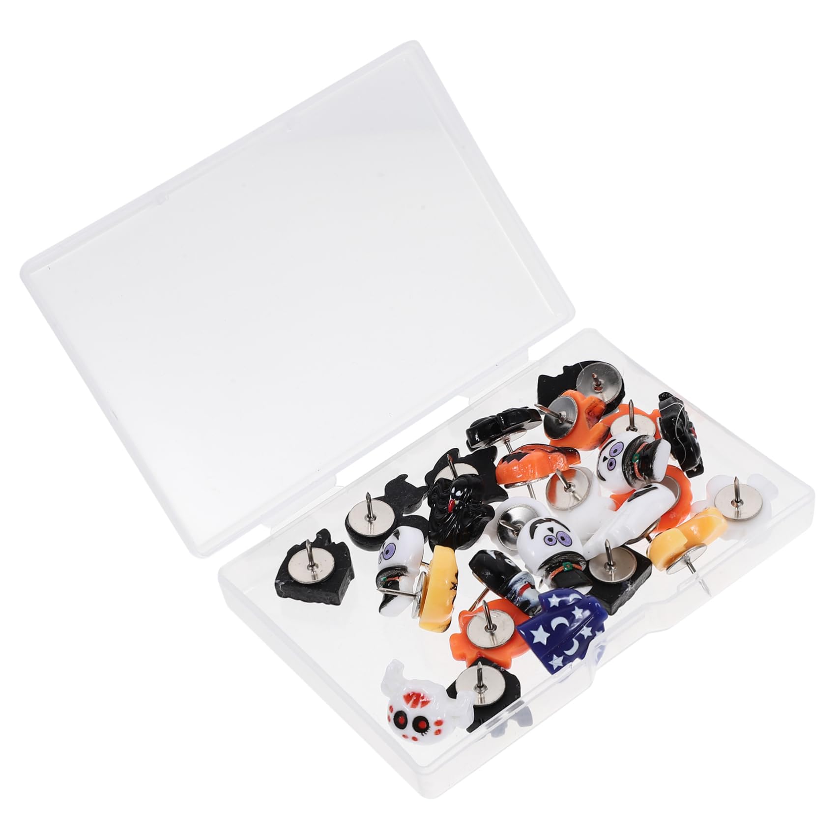 DOITOOL 5 Cajas Tachuelas Decorativas de Halloween Multifuncionales para Anuncios y Decoración de Paredes de Fotos Suministro de Pin para Corcho para Manualidades y Actividades Casa y