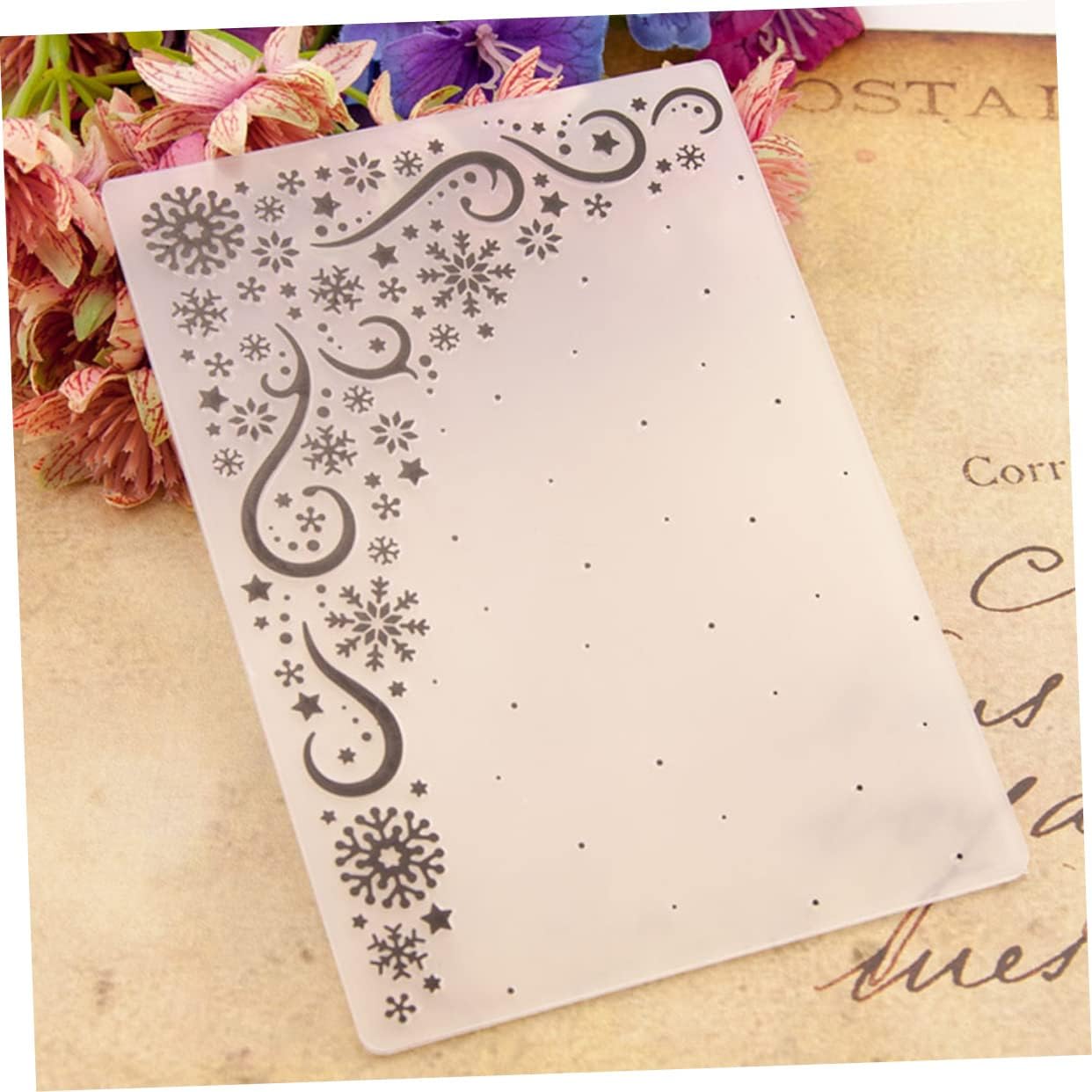 PERSELOSO DIY Plastic Embossing Stencil Template for and Star Designs for Scrapbooking Card Making and Paper Craft Decor