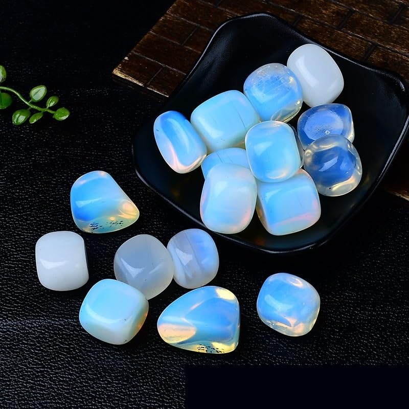 Naturalne surowe kryształy luzem Naturalny kryształ opal, toczące się ozdoby kamienne, próbki minerałów, nauka edukacyjna, kamienie i kryształy kamienia do kąpieli (2-3 cm 1000 g)