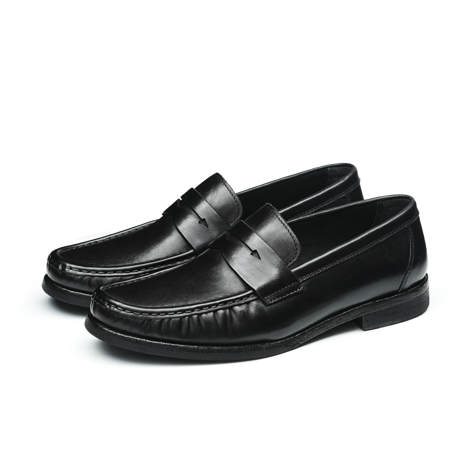 Mocasines Retro Suaves Cómodos en Cuero Genuino para Hombre Zapatos Slip On Hechos a Mano Casuales Negocios