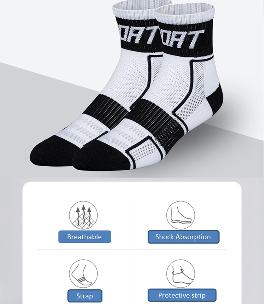 Calcetines de Ciclismo 5 Pares de Calcetines Delgados Corriendo Montando Hombres y Mujeres Que corren los Calcetines de maratón de compresión de Verano Calcetines Deportivos Transpirables Nuevo