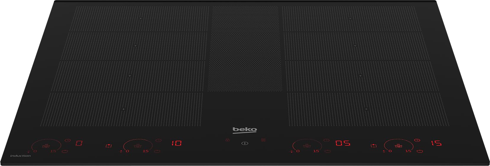 Beko HII68811NT Piano Cottura ad Induzione 8 Fuochi da 60 cm Nero