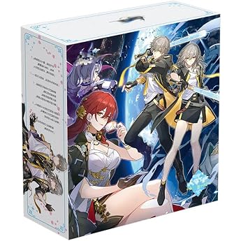 18 Honkais Stars Rail Merch Gift Box Anime Figure Water Bottle Pendant Stickers Poster Cards Badges Honkais Stars Rail Collections Set