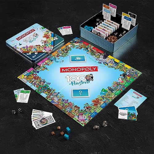 WS Game Company Monopoly Hasbro 100th Anniversary Edition Board Game in Collectible Tin