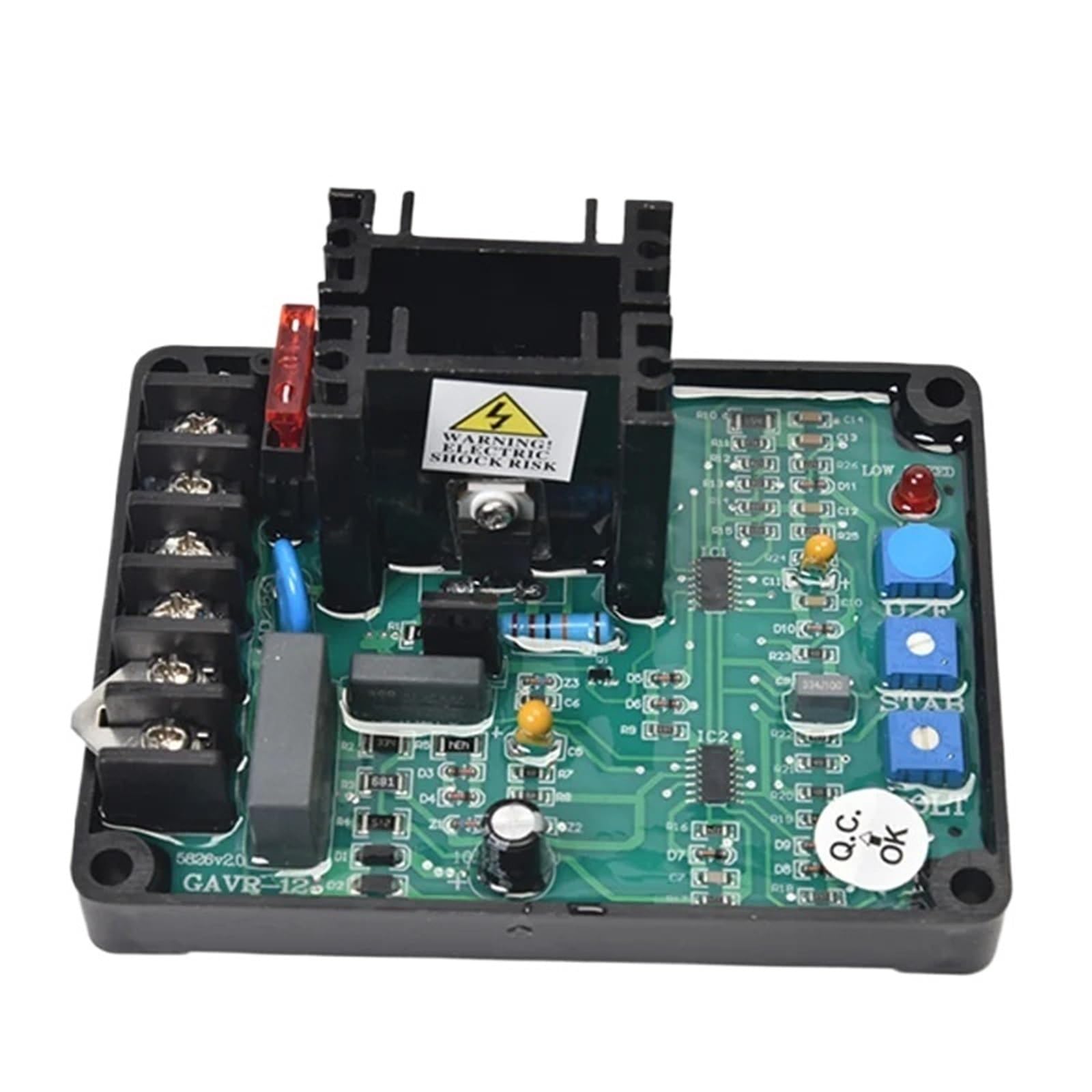 CSKWLLNBC 1pcs GAVR 12A AVR Brushless Generator Automatic Voltage Regulator GAVR-12A Universal Diesel Stabilizer Module