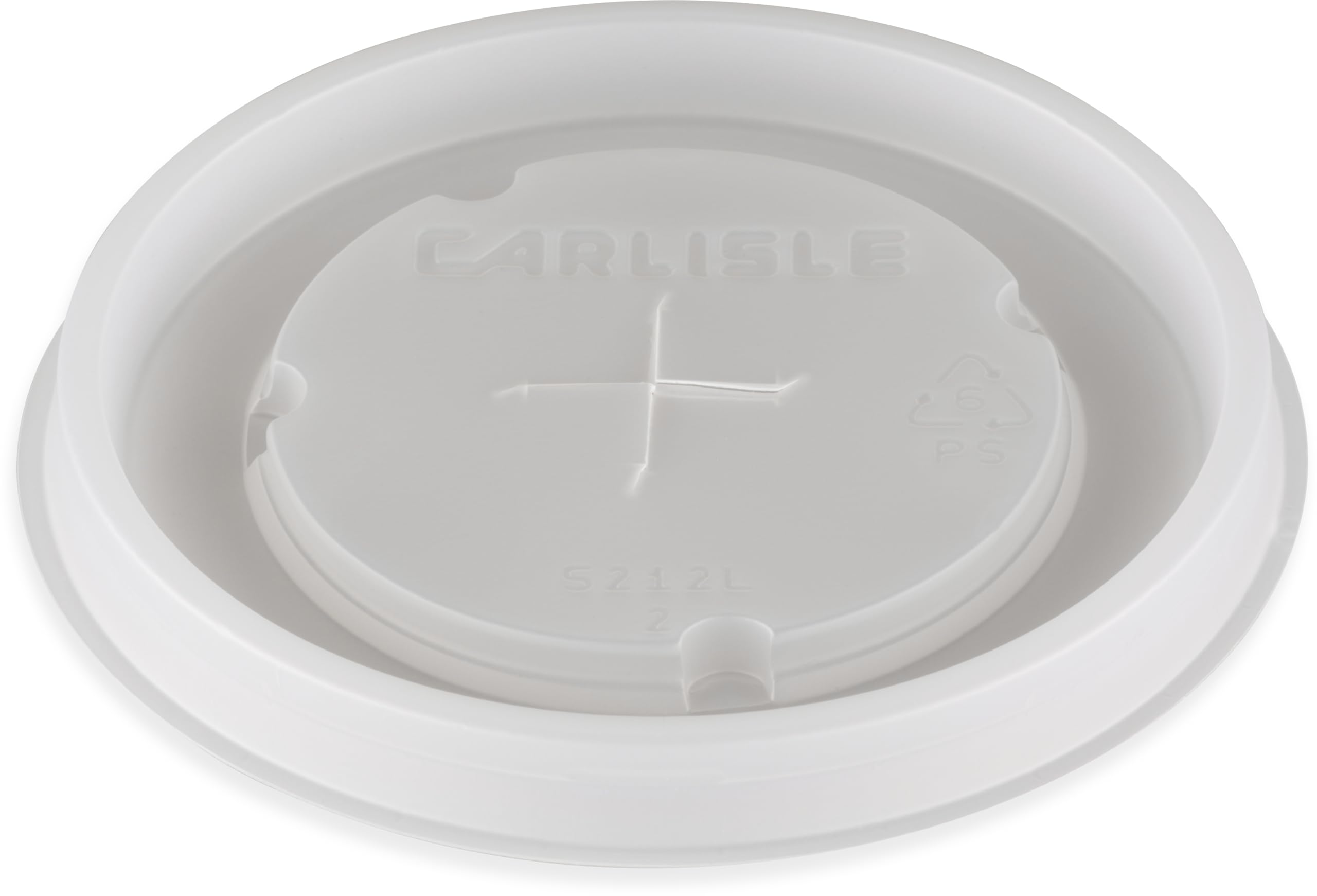 Couvercle de gobelet Carlisle 5212L30 translucide anti-éclaboussures 3,18"