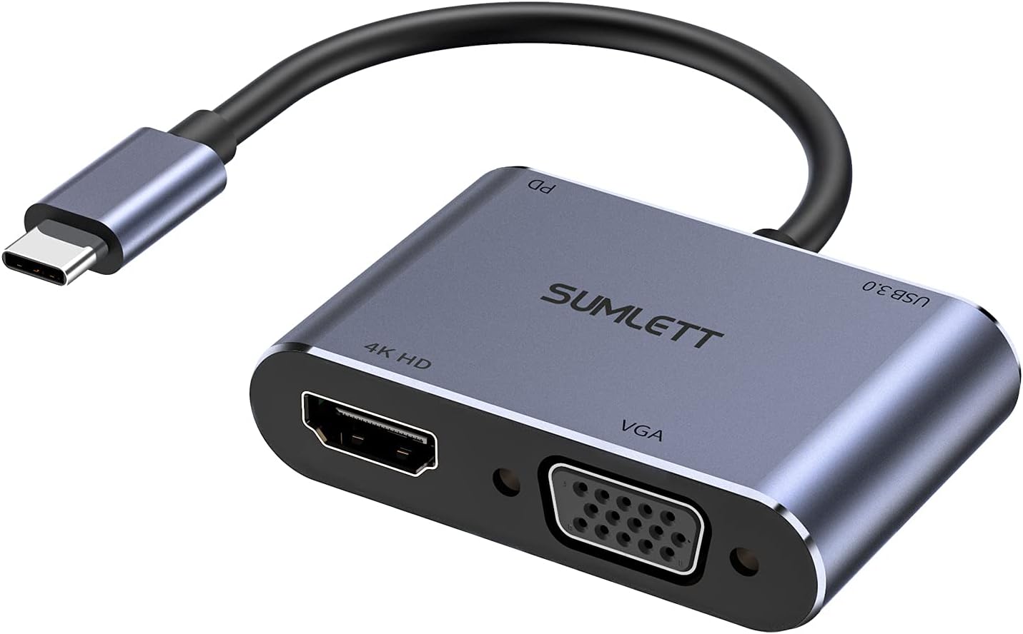 USB C to HDMI VGA Adapter with 4K HDMI, 1080 VGA, Italy Ubuy