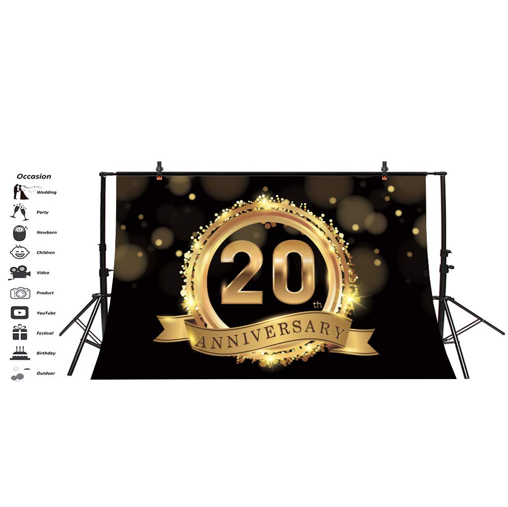 Amazon.com : Yeele 10x8ft Retro 20th Anniversary Party Background