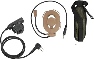 Military Unilateral Headset, HD01 High Sensitivity 2 Way Radio Hedphone for MOTOROLA GP‑300
