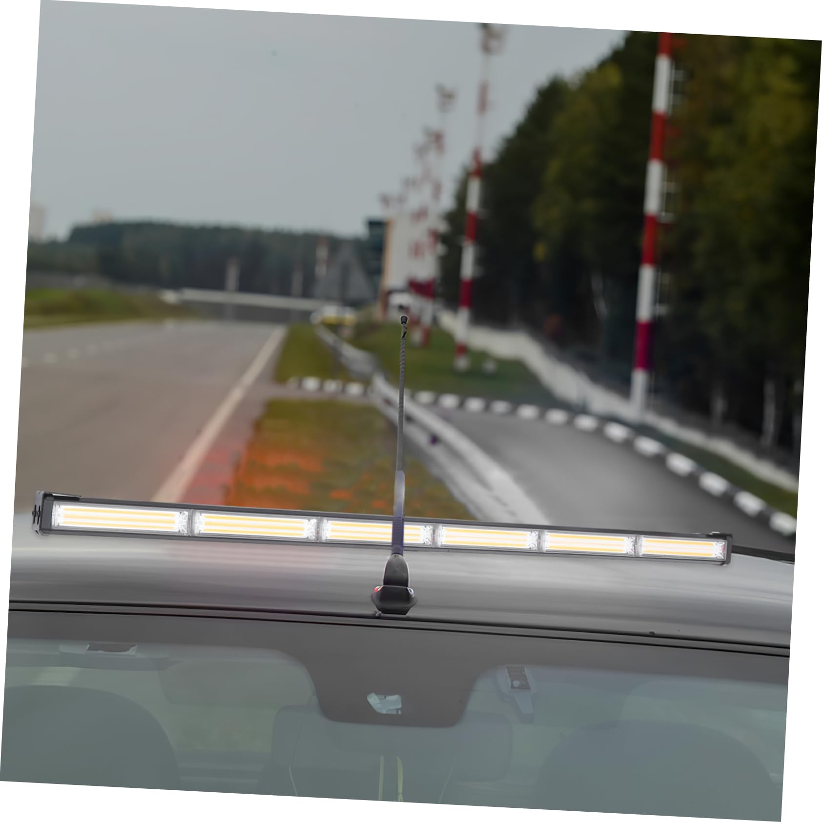 Cabilock Luz Estroboscópica Amarilla para Coche y Vehículo Industrial | Aleación de Aluminio, Pc, Cobre, Abs y Goma, Alta Luminosidad, Ligera, Instalación Sencilla