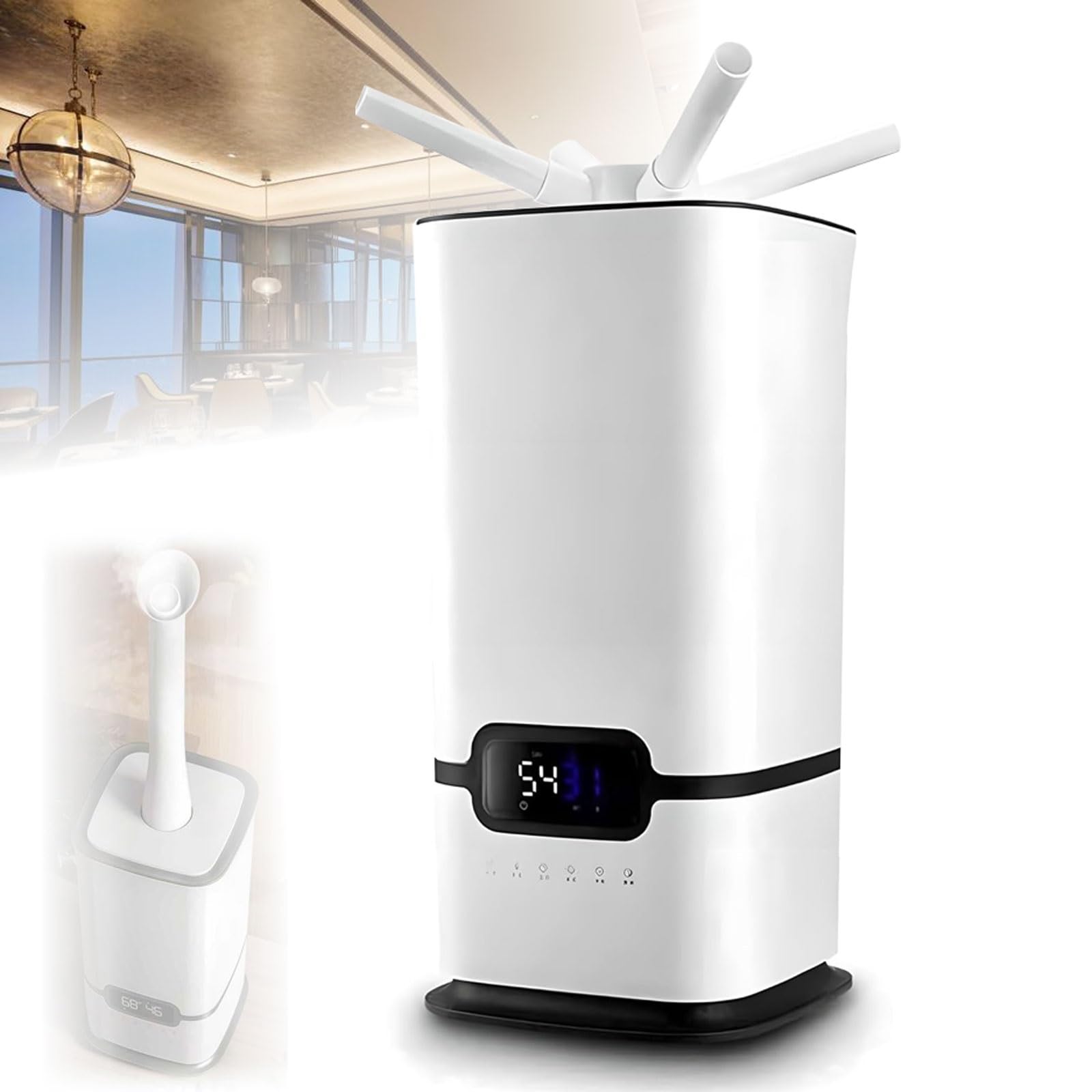 Humidificateur industriel 16L avec télécommande et minuterie 12h