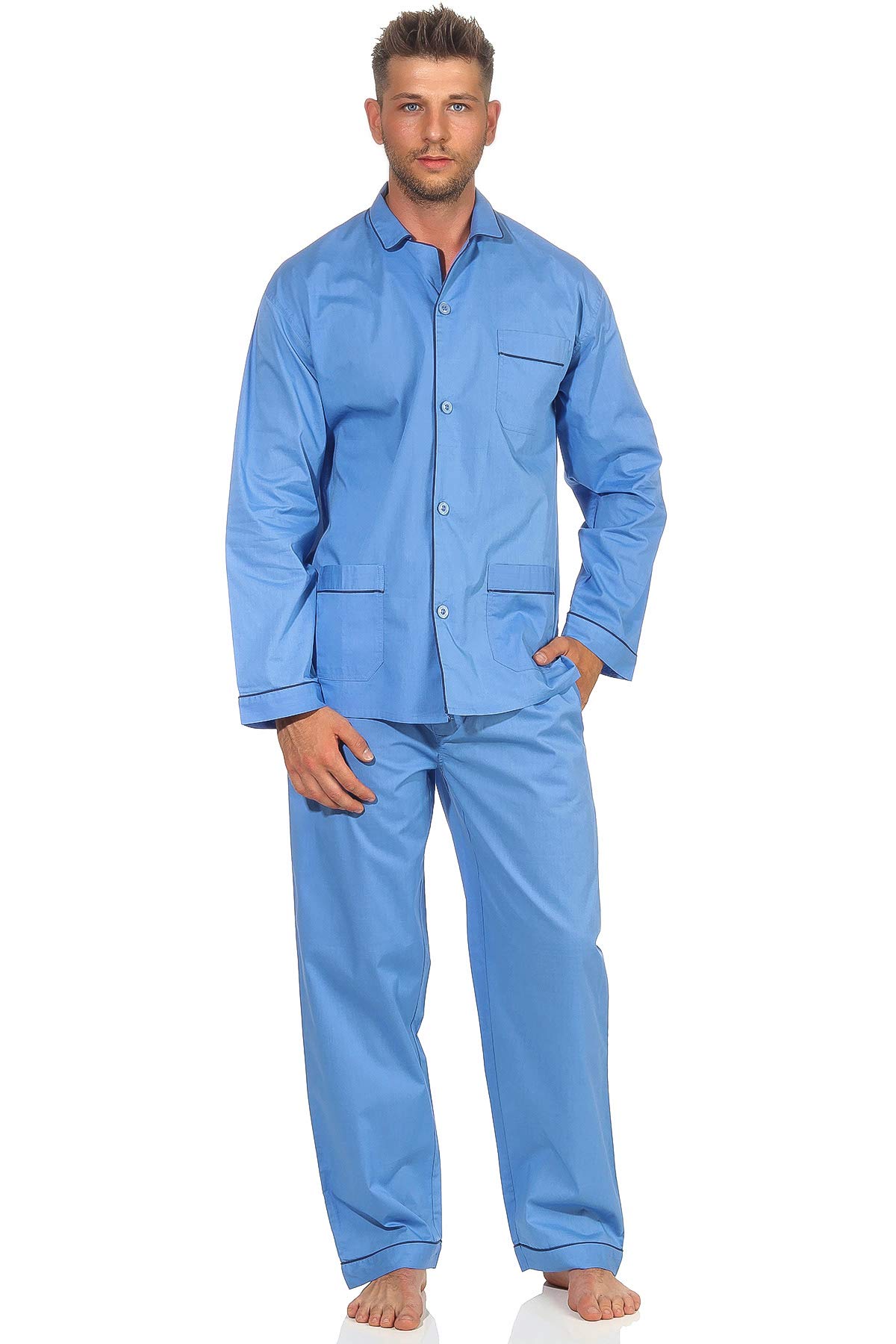 Camicie classiche HISDERN Camicia Elegante da Uomo Camicia Manica Lunga