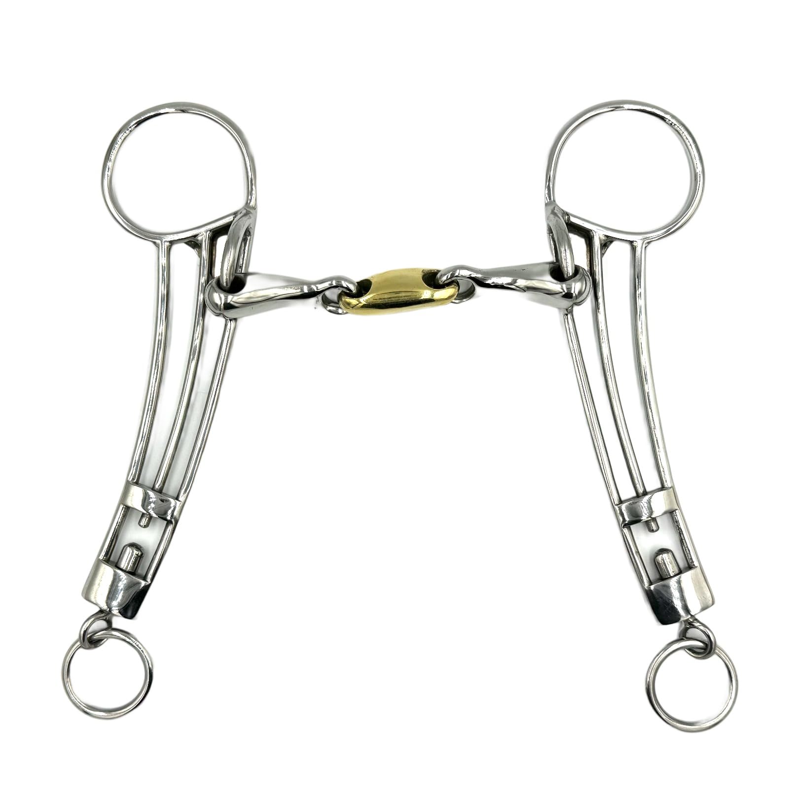 Equine Smile ES0115 Icelandic Bit Double Broken with Copper Stainless Steel Bit Thickness 14 mm (11.5 cm)