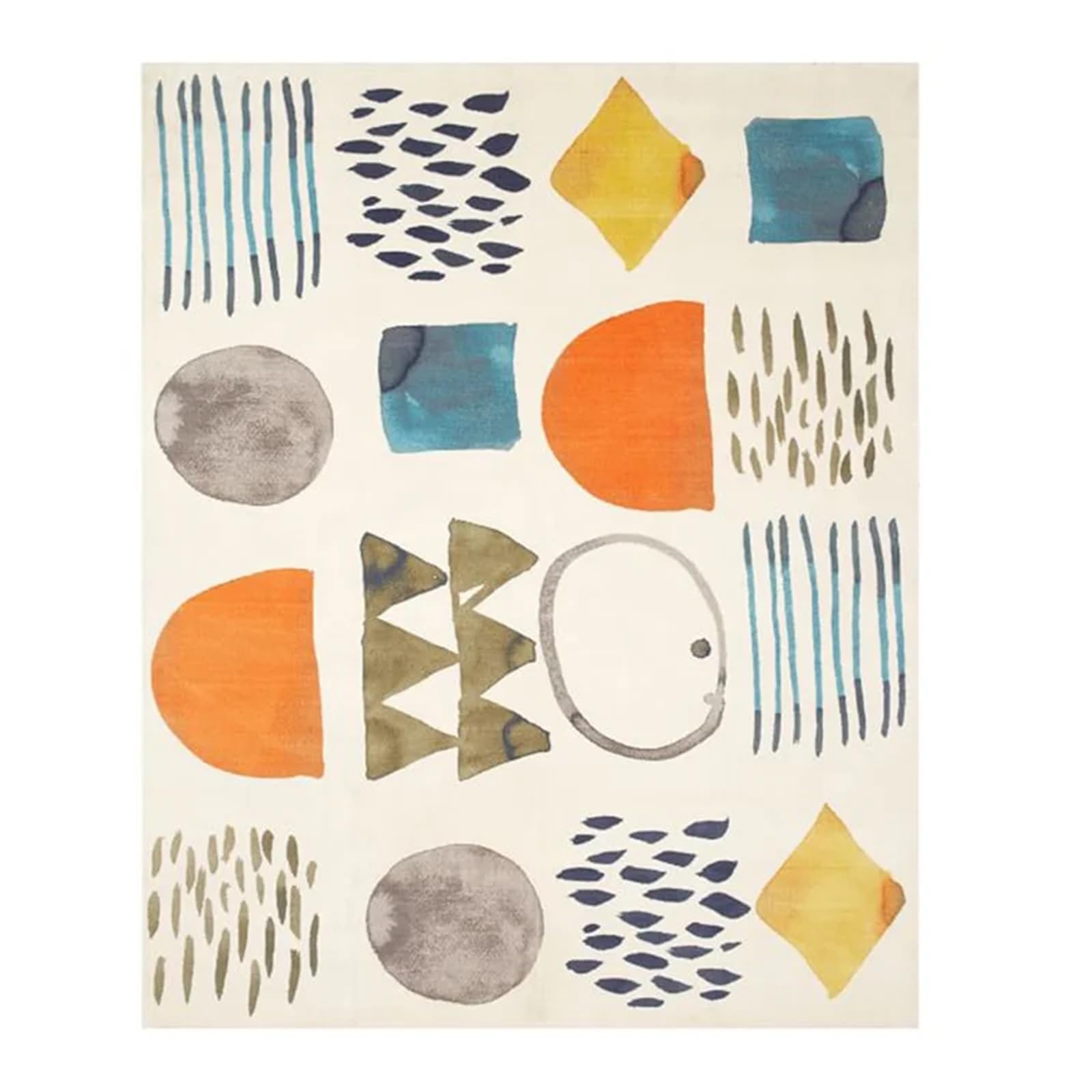 Tapis rampant résistant aux chutes avec texture shaggy épaisse pour grand salon et enfant