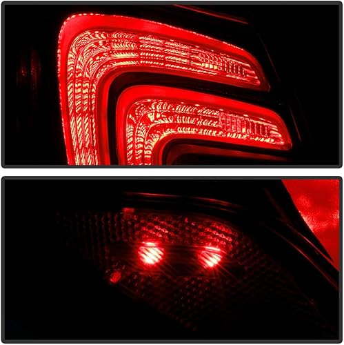 Miniatura 7 de ACANII - Para 2017-2022 Buick Encore Rojo Claro OE Estilo de Fábrica LED Luz Trasera Lámpara de Freno Reemplazo Lado Izquierdo del Conductor