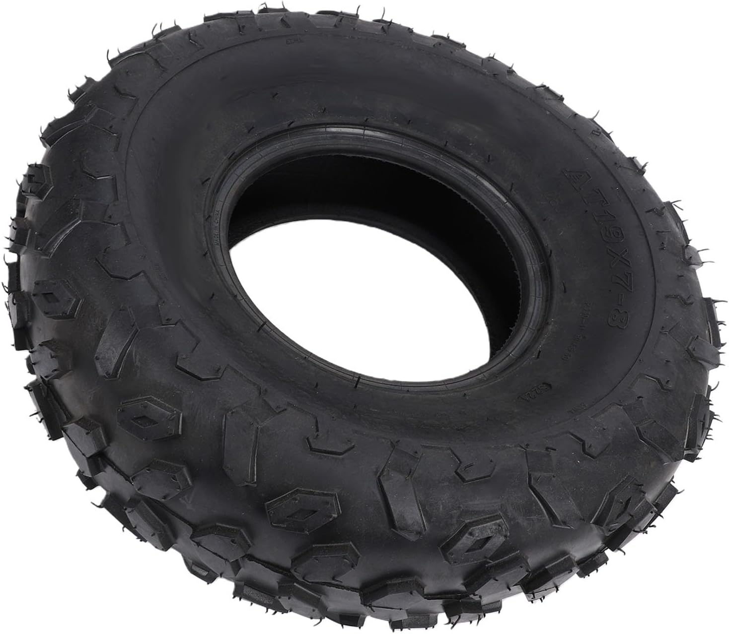 Akozon Opona do Mini-motocykla ATV 19x7 8 Odporna na Przebicie Bezdętkowa Opona Terenowa z 4-warstwową strukturą Przeznaczona do Jazdy w Błocie Piasku i Skałach Zamiennik dla