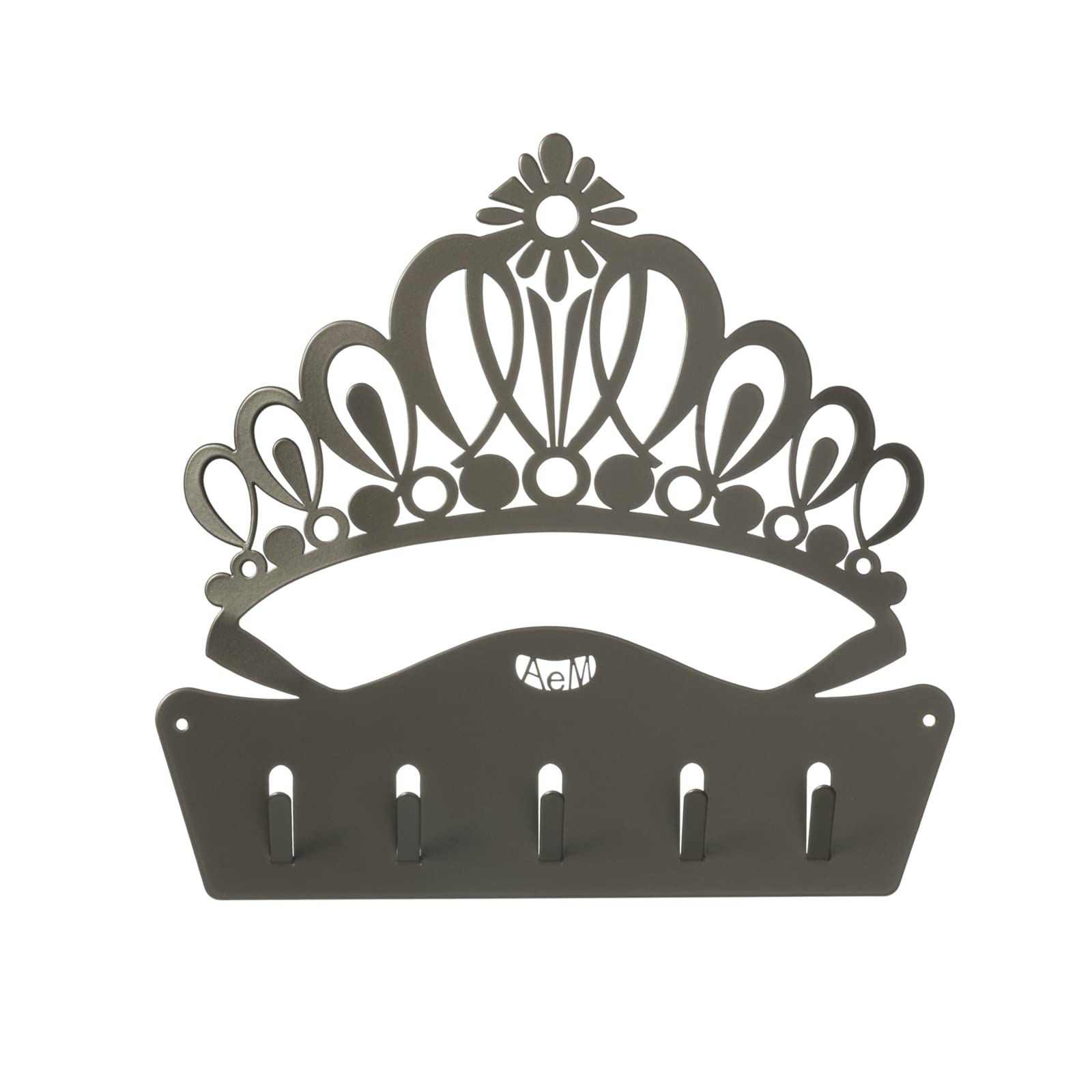 Arti & Mestieri The Queen - Porta Chiavi da Muro di Design 100% Made in Italy - in Ferro, 25 x 22h cm (Bronzo)