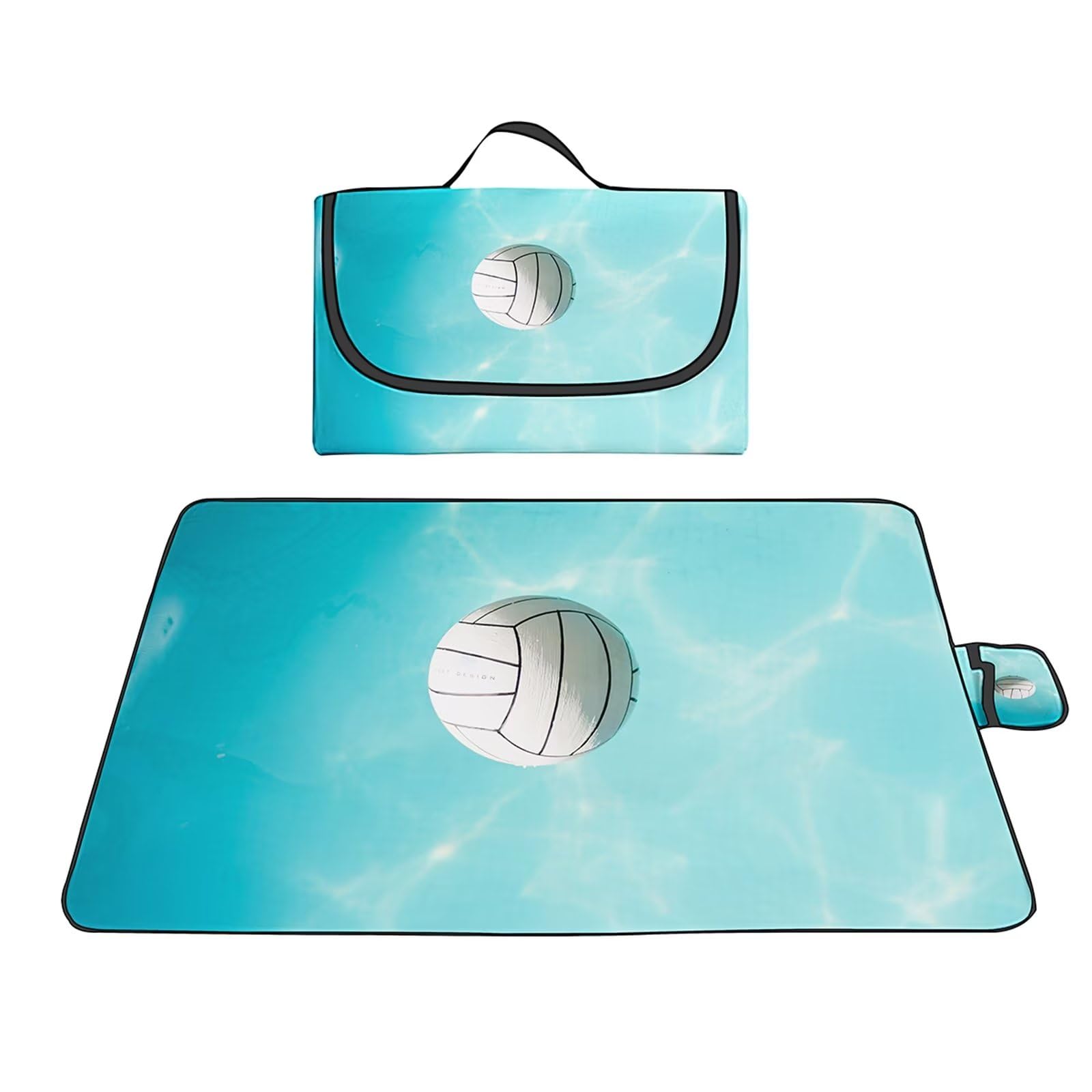 Manta de Picnic al Aire Libre, 150x200cm Alfombras de Playa, Mantas para pícnic Impermeable Prueba Arena Manta de Playa Plegable Portátil para Aire Libre Jardín Acampar Mantas Pícnic Verde Blanco