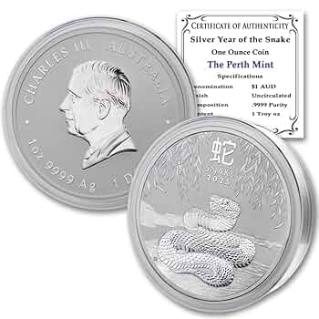 サンゴールドクリスタルヒーター 2025 P Australia Silver Lunar Series III Year of the Snake 1