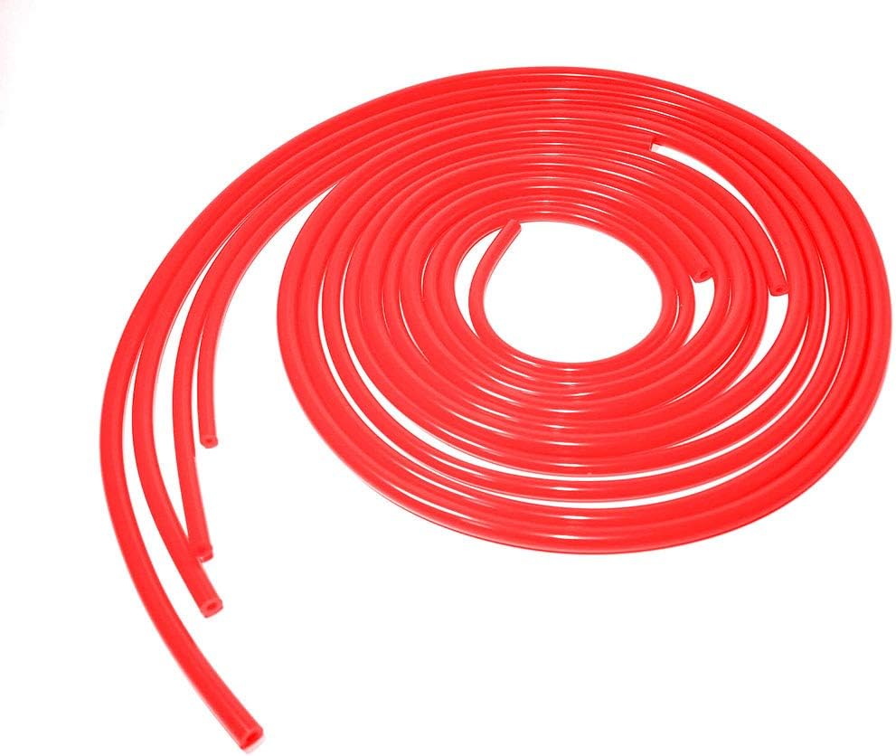 LTI Universal High Performance 4 Size 10 feet Length 6mm/8mm/10mm/12mm Inner Diameter Silicone Air Vacuum Hose Line Tubing (10ft Red) : Automotive