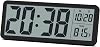 QINYUNE Digital LCD Wall Clock Battery Operated - Easy to Set, 8.5 Inch LCD Screen with TimeDateTemperature Display,Simple Digital Desk Clock with 1224H for Bedroom Living Room Office Décor