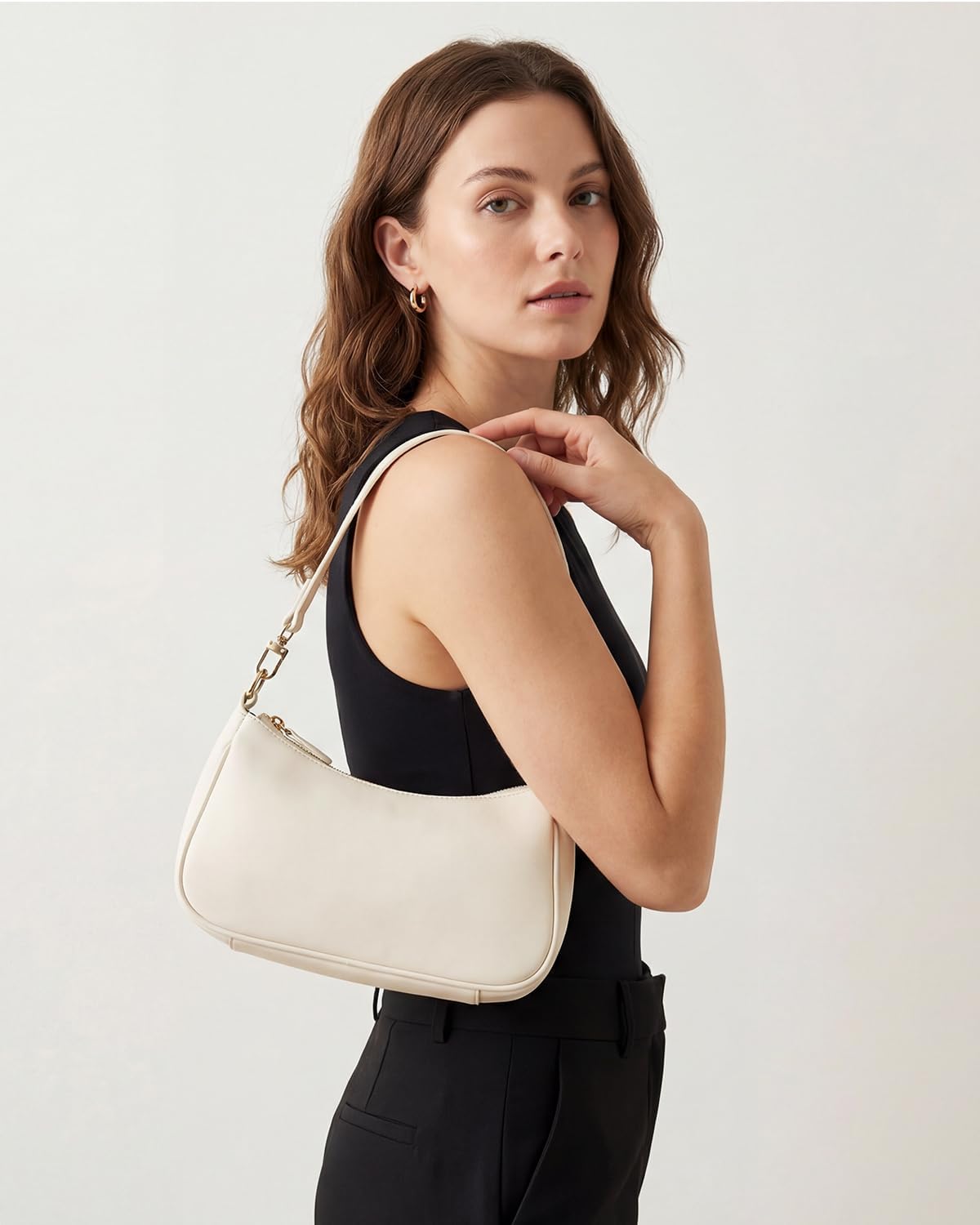 VODIU Clutch Tote Handbags with 2 Removable Straps and Zipper Closure Crossbody Bags Shoulder Purse Handbag for Women - Image 2