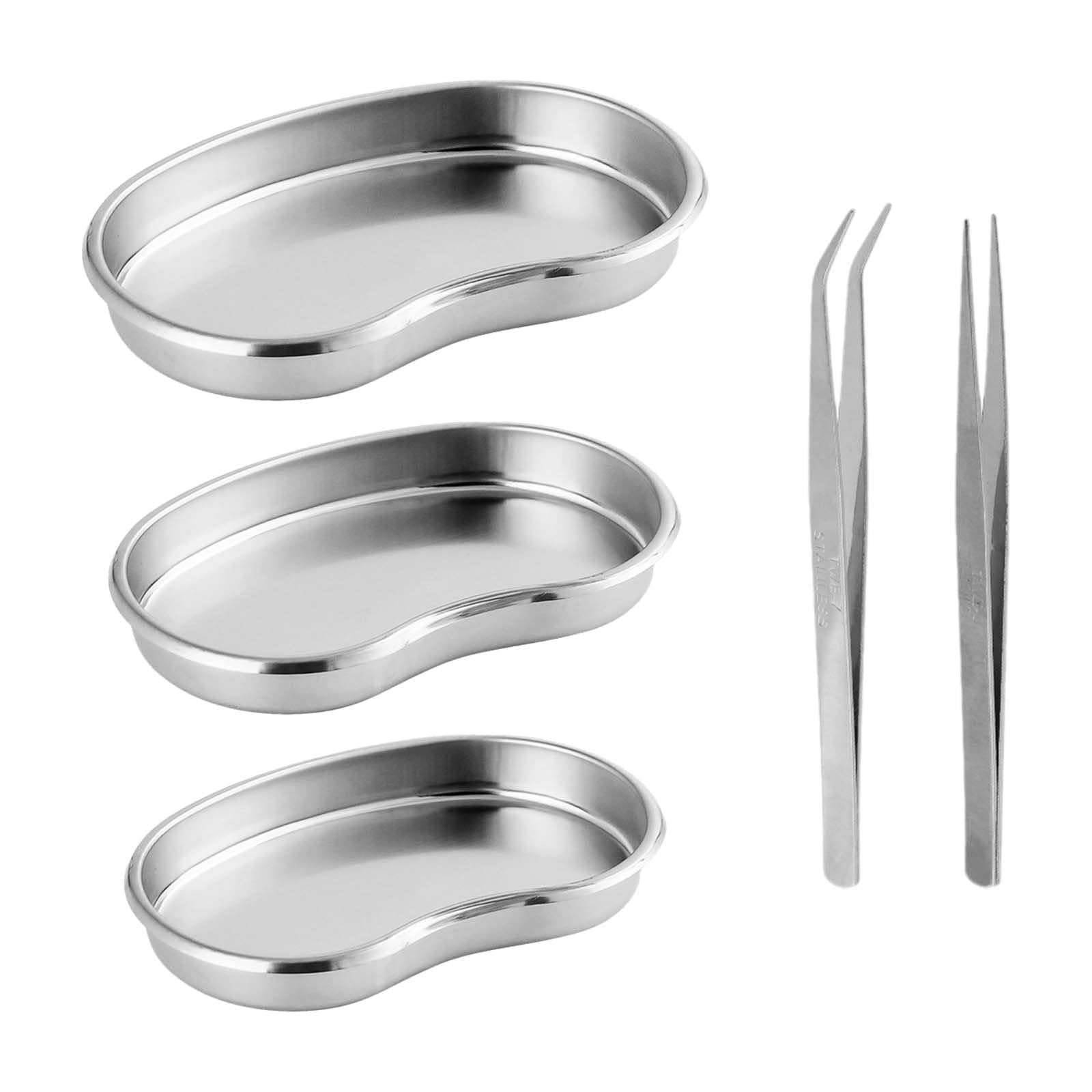 Bandejas para Instrumentos Acero Inoxidable Nierenschale 3 Piezas