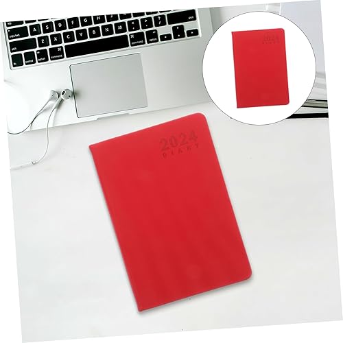 Miniatura 8 de EXCEART Agenda 2024, bloc de notas diario, planificador semanal portátil de grabación, bloc de notas