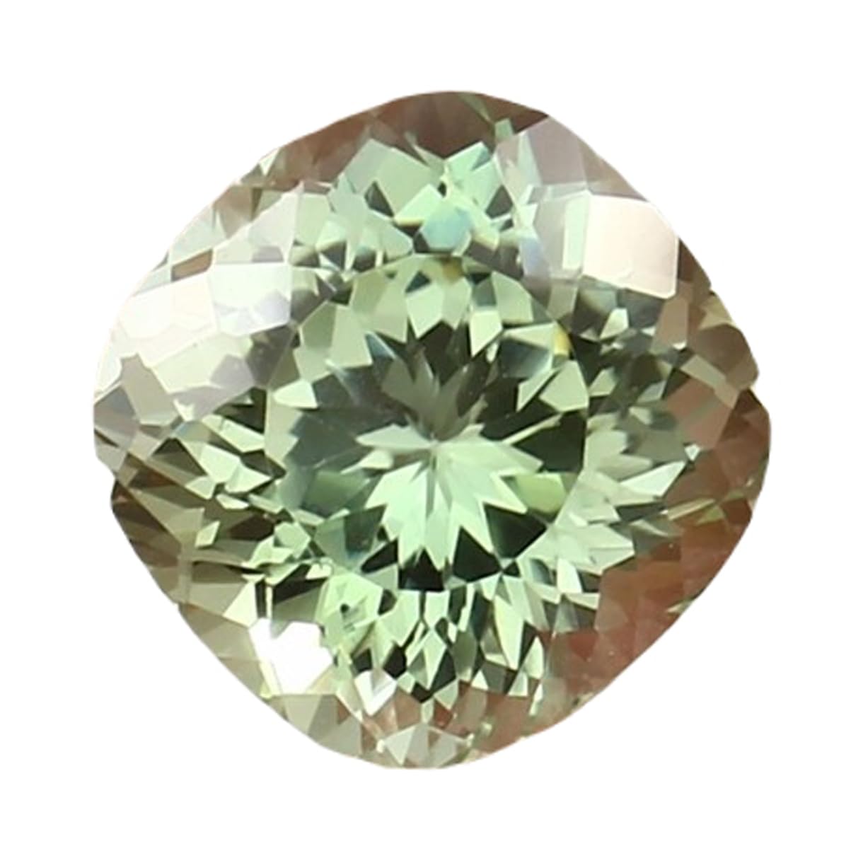 Pierre gemme saphir vert Ceylan 11x11mm d'exception pour création de joaillerie fine