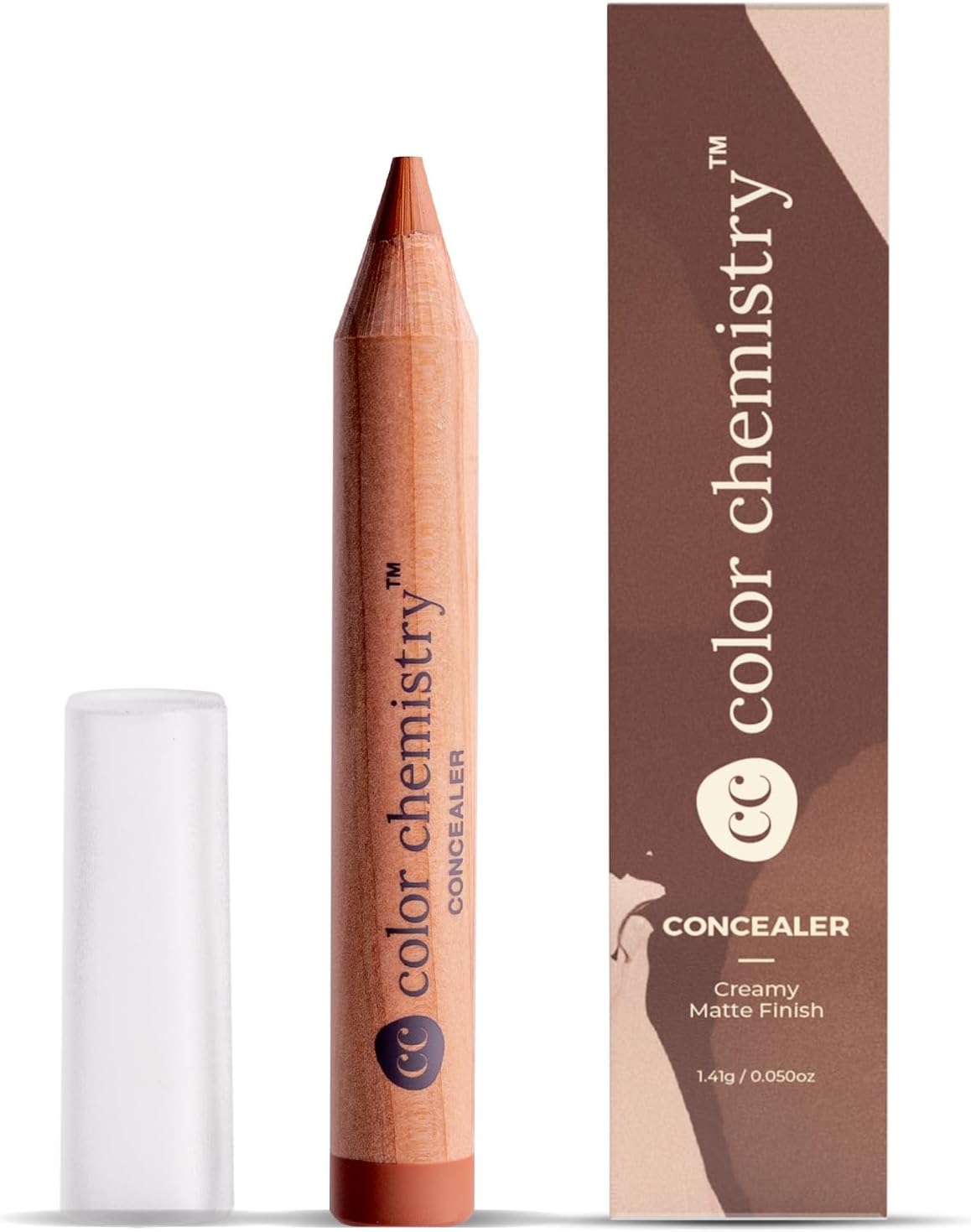 Color Chemistry Concealer, Almond CO06, 2.49 g | Creamy Matte Finish with Buildable Medium to High Coverage | Long-Lasting, Natural Ingredients & Easy to Apply | Ultra Smooth Texture Blends Seamlessly to Conceal Redness, Blemishes & Even Out Skin Tone | Perfect for No-Makeup Makeup Look | Vegan & Cruelty-Free in 8 Diverse Shades