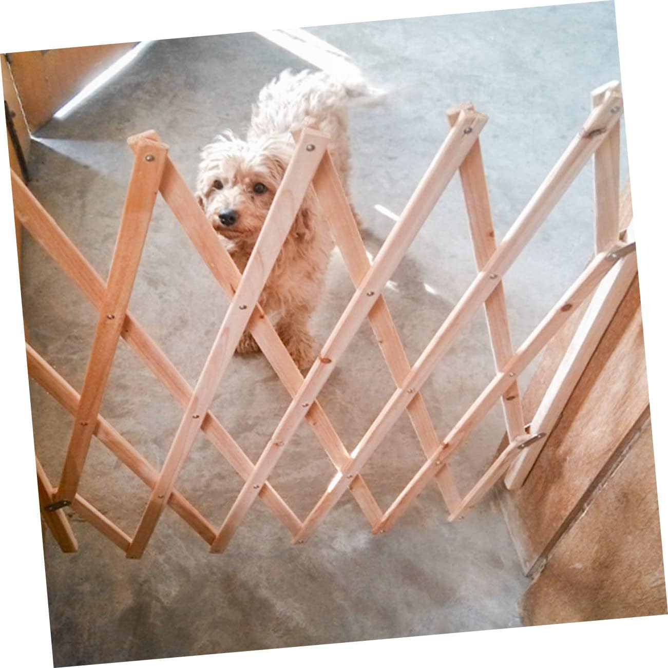 Convenient Pet Safety Gate for Doorways and Stairs Durable Wooden Barrier for Dogs Easy Installation Pet Fence Fits Narrow and Wide Spaces for Home Use