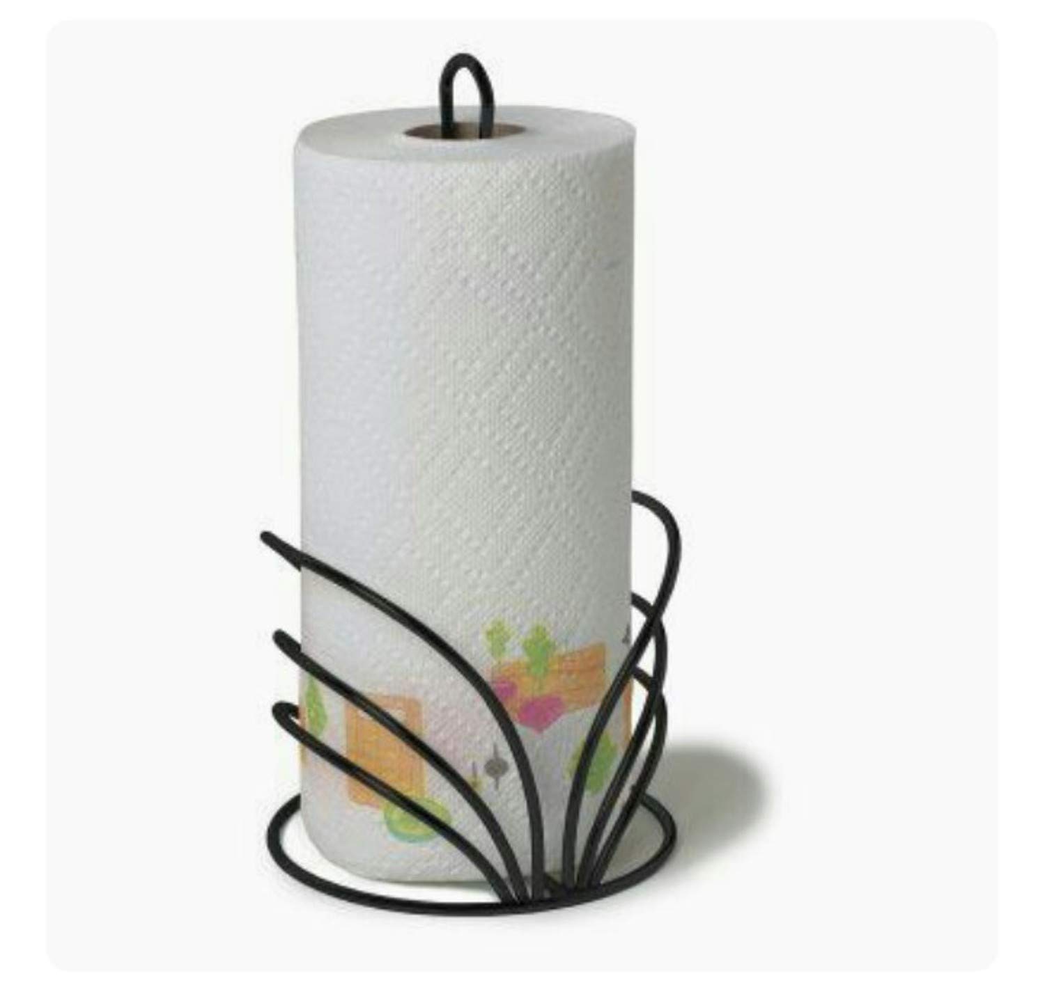 Craftland Wrought Iron Flower Shape Tissue Paper/Towel/Roll/Napkin Holder/Dispenser for Kitchen Bathroom and Dining Table (Flower Shape)
