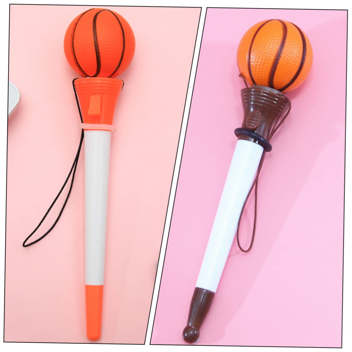 Lurrose 24stücke Basketball Kugelschreiber Lustige Und Praktische Schreibgeräte Für Schule Und Büro Ergonomischer Griff Zufällige Farben Für Sportpartys Und