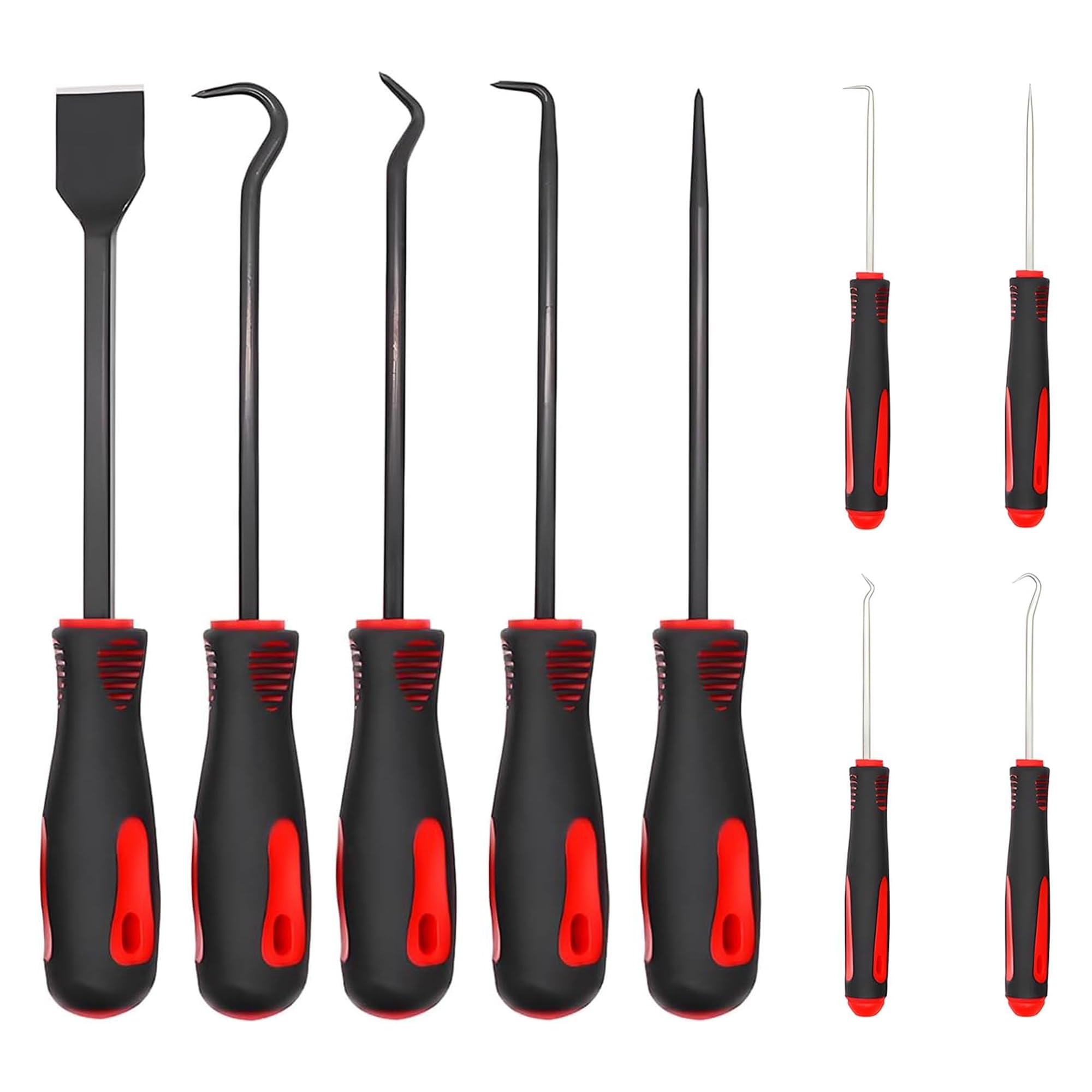 Flaconi 9PCS Attrezzi Officina Meccanica Auto,Set Universale di Aghi e Ganci, Attrezzi da Officina Meccanica,Attrezzo per Installazione Paraolio,Adatto per Strumenti Automobilistici ed Elettronici